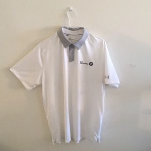 BMW Championship Under Armor Gold Polo HeatGear